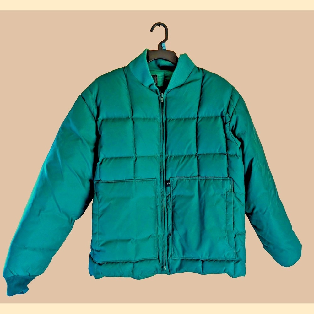 Vintage 10X Down Feather Coat Unisex M Puffer Coat Retro Cozy Ski Colorado USA